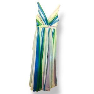 Mac Duggal Women’s Size 6 Striped Formal Evening Gown NWT Black White Lined